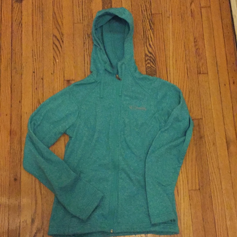 Columbia Turquoise Zip Up Hoodie